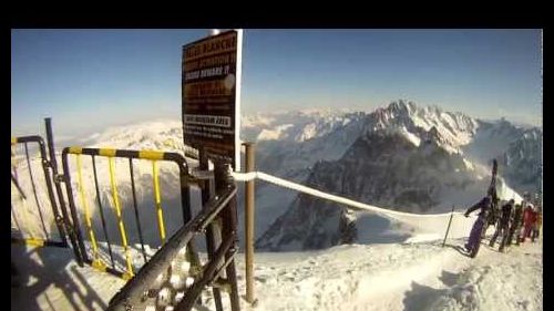 Skiing - gopro hd fun in saalbach,tignes,la plagne & vallée blanche