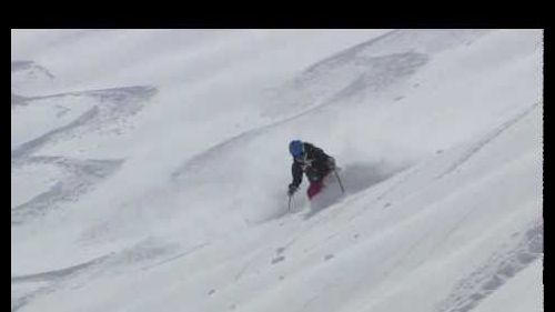 Off-piste skiing in tignes val d'isere - spatule - 11th april 2012