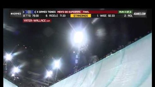 Yater-wallace wins x games tignes superpipe gold