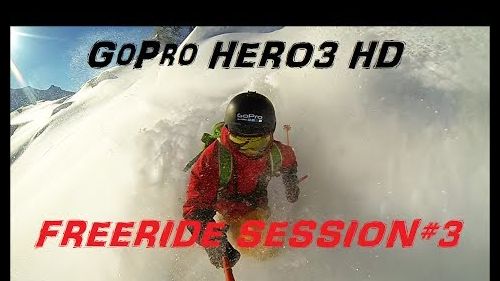 Gopro hero3 hd freeride session#3 tignes 01/01/14