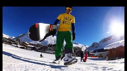 Winter snowboarding/ skiing in tignes