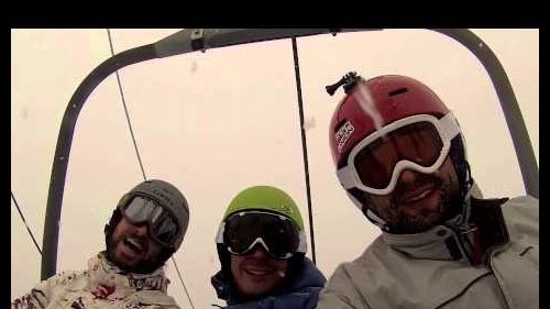 Winter skiing in Italy San Martino di Castrozza Passo Role Dolomites GOPRO HERO3