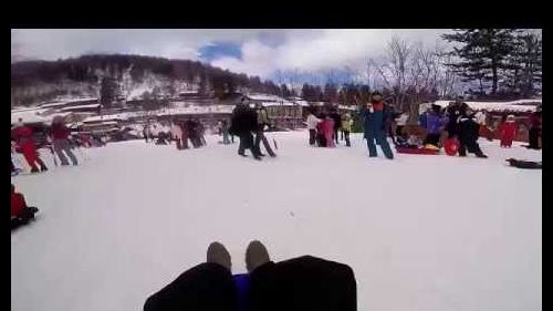 [goprohero4silver]piccola discesa in slittino, villaggio palumbo!