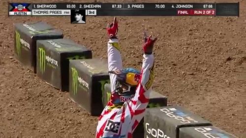 Thomas pagès lands bike flip to win x games austin moto x quarterpipe - espn