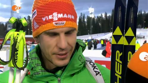 Biathlon. Östersund-2015. arnd peiffer - 2nd in sprint