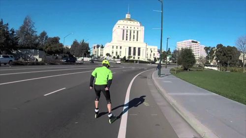 Inline speed skating - lake merritt