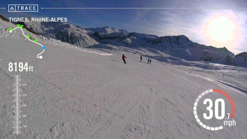 Trace: skiing - samuel nelson at tignes