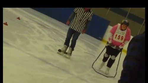 Patty's special olympic winter games speed skating race