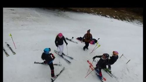 Sbhs alpine ski team cochran's training drone footage
