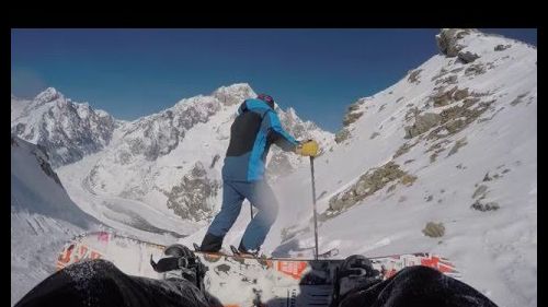 Cima presena 3069mt  - ghiacciaio discesa pista nera paradiso