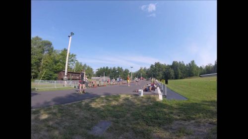 Rollerski biathlon timelapse