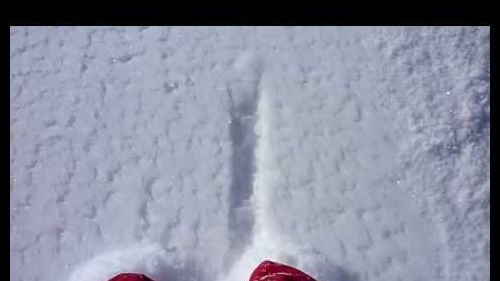 Slow off piste skiing in cervinia italy.mts