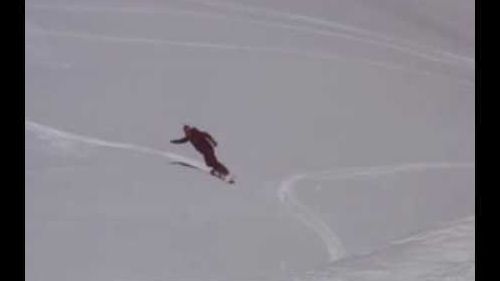 Uma vertical na neve solta, fora da pista!