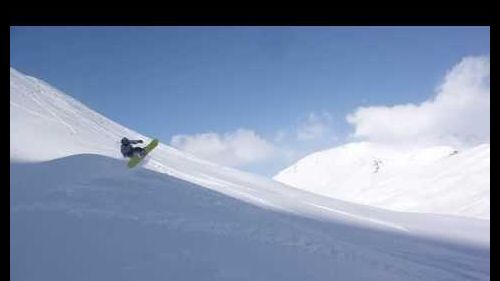 Snowboarding fail - lands on head - tignes