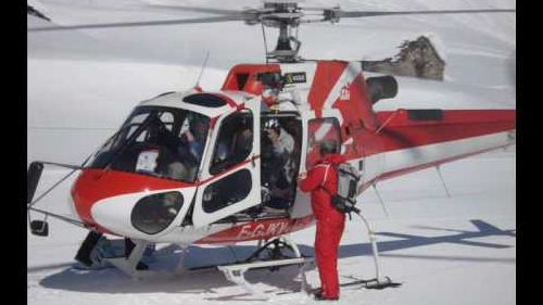 Heliboarding in tignes 2010
