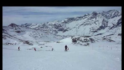 Jason cross skiing in zermatt, switzerland - 2010-03-18