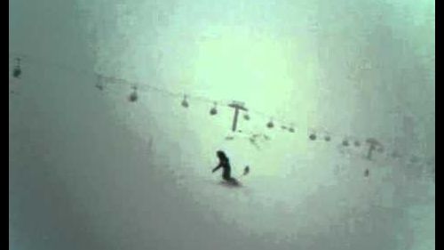 Ski in cervinia 2011, partea 3 - cristina pe snowboard