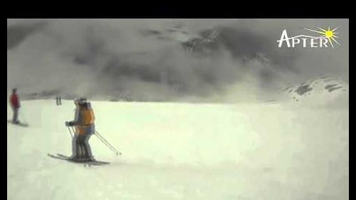 Cervinia skiing from plain maison in the fogg