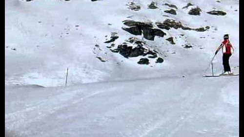 Cervinia snow park freestyle snowboard