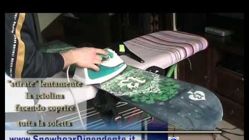 Sciolinare il tuo snowboard