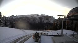 Webcam Seggiovie Santa Croce e panorama sul Gherdenacia