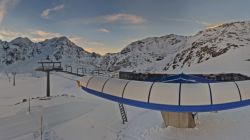 Piste Solda dall'arrivo della seggiovia 2610 m.