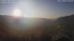 Trivigno vista Sondrio e Teglio