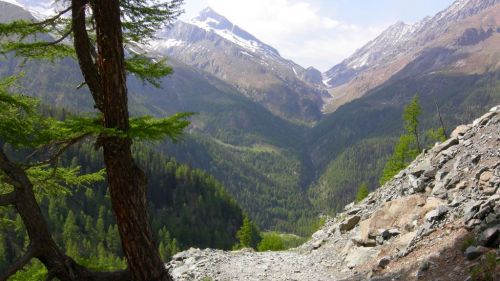 La larga mulattiera che da Chareggio porta alla val ventina