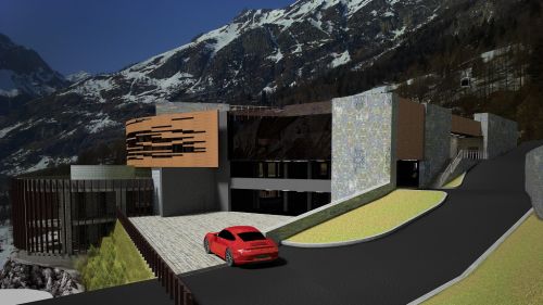 Stazione di valle parcheggio