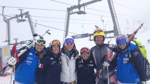 Hintertux, Michela Azzola: 'Quasi pronta...'. E le azzurre incontrano i Kostelic...