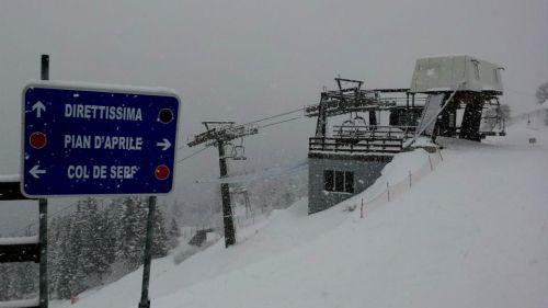 arrivo seggiovia Borno pista direttissima