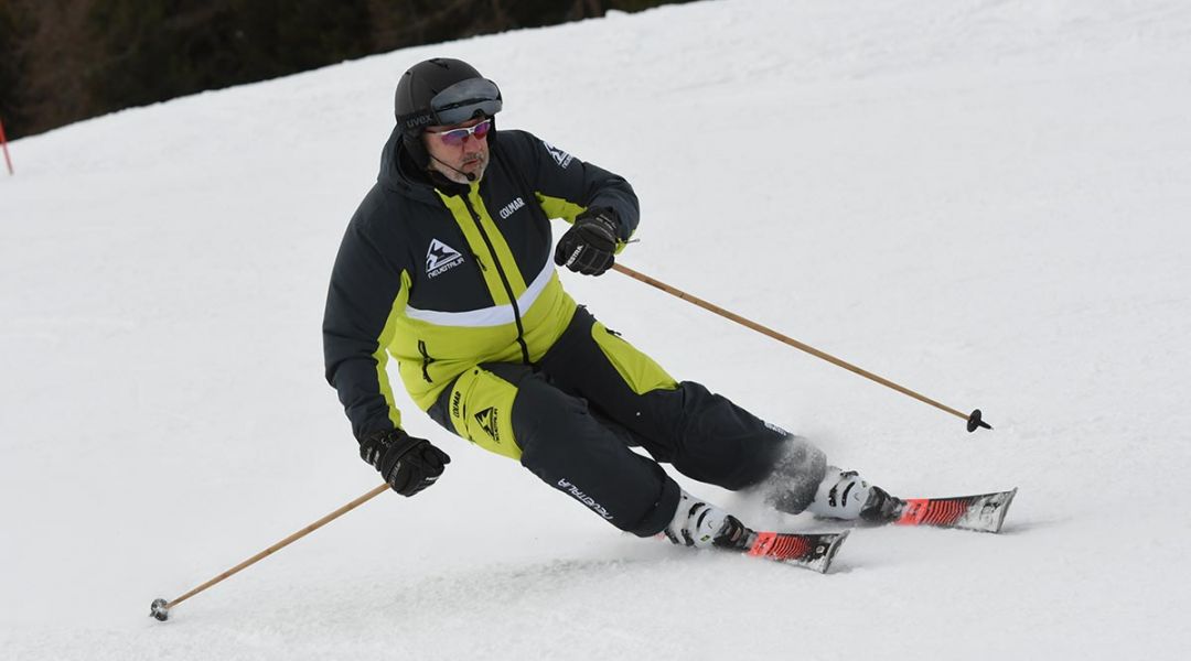 Marco Peratello al test di Volkl Racetiger RC Red (2022)