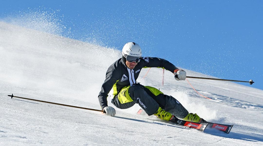 Alex Favaro al test di Nordica Dobermann SLR RB Piston (2022)