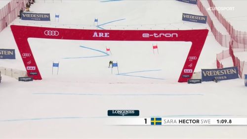 Sara hector fa il vuoto nella prima manche del gigante, riguardala