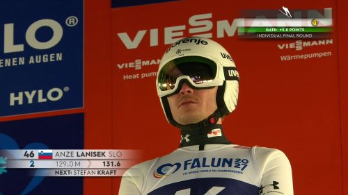 Anze lanisek vince a falun nonostante il vento: rivedi il salto vincente