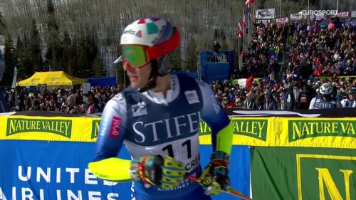 De aliprandini secondo miglior tempo nella seconda manche del gigante di beaver creek, il video del suo 8° posto