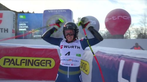 Sara hector vince in gigante! il video della sua seconda manche a kranjska gora