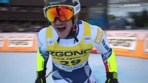 Jan Zabystran batte tutti nel Super G sulla Saslong, il video della prova trionfale del ceco