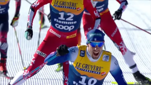 Federico Pellegrino strepitoso! 2° nello skiathlon dietro allimbattibile Klaebo in Val di Fiemme