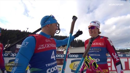 Pellegrino argento nella sprint mondiale, dietro all'imbattibile klaebo, il video della gara