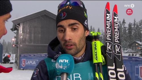 Martin fourcade - intervista dopo la sprint di sjusjøen 18/11/2017