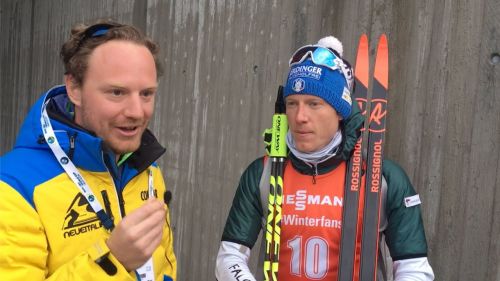 Intervista a lucas hofer a holmenkollen in occasione delle finali di coppa del mondo di biathlon