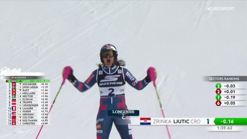 Zrinka ljutic vince lo scontro generazionale con holdener, bis servito in slalom: rivedi il video