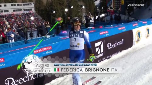 La seconda manche di brignone a sun valley, la discesa che le dà la coppa di gigante