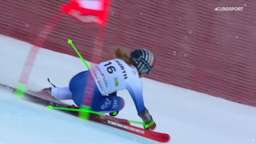 Goggia bene in gigante! subito top 5, il video della sua manche a kranjska gora