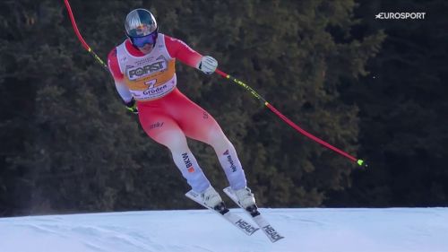 Franjo von allmen mago saslong! batte anche odermatt in discesa, il video dalla val gardena