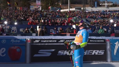 Vinatzer sulle code, ma salva il gigante il video della sua seconda manche in alta badia