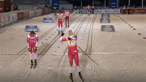 Sorpresona a ruka! valnes brucia klaebo nella sprint