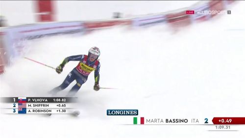 Gs courchevel: la prima manche di marta bassino, seconda dietro a petra vlhova