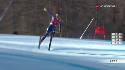 Il video di sofia goggia seconda nella discesa di val d'isere